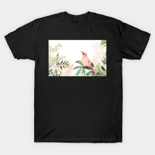 Whimsical and Cute Watercolor Bird T-Shirt